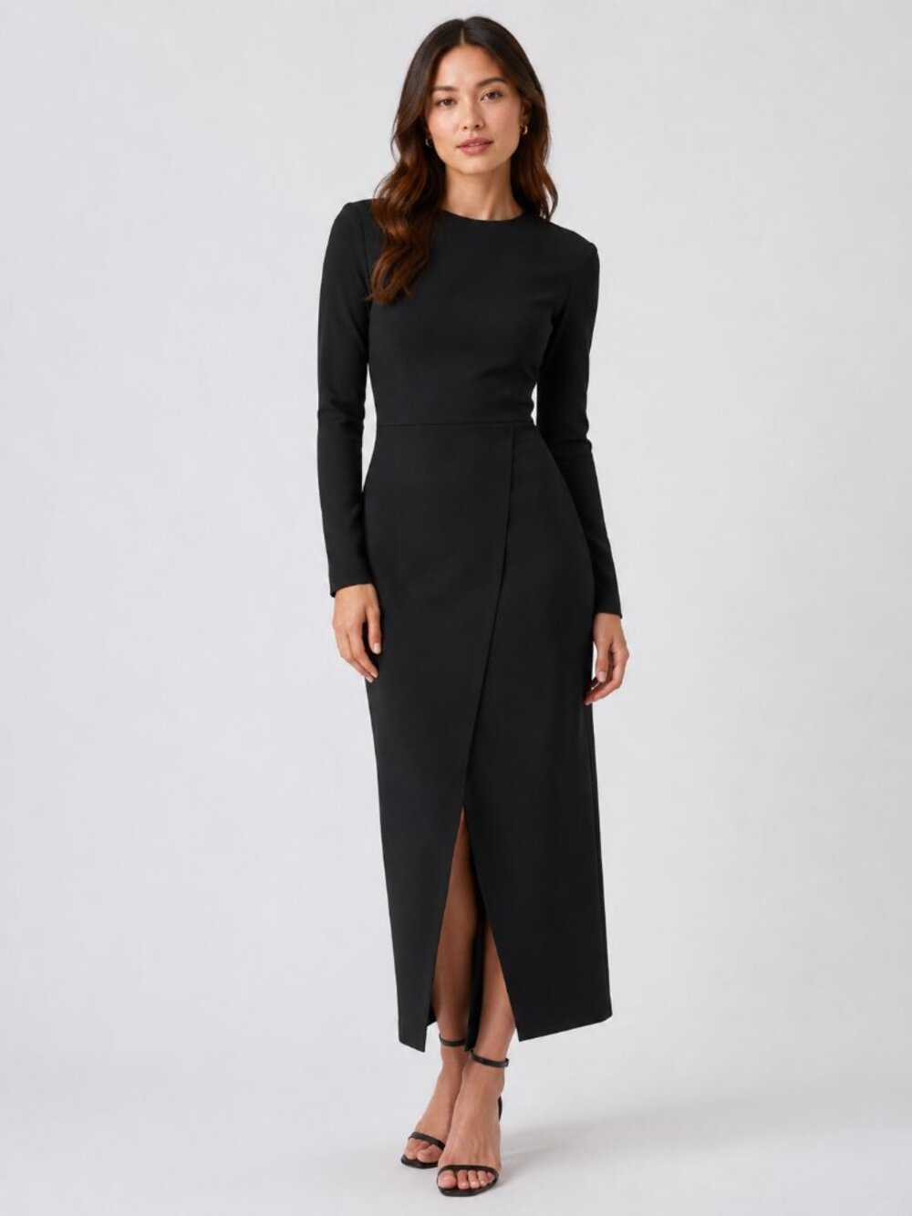 This Zara Trafaluc Black Midi Dress